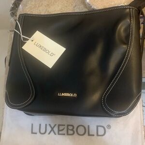 New! “LUXEBOLD” Black Women Shoulder Handbag.